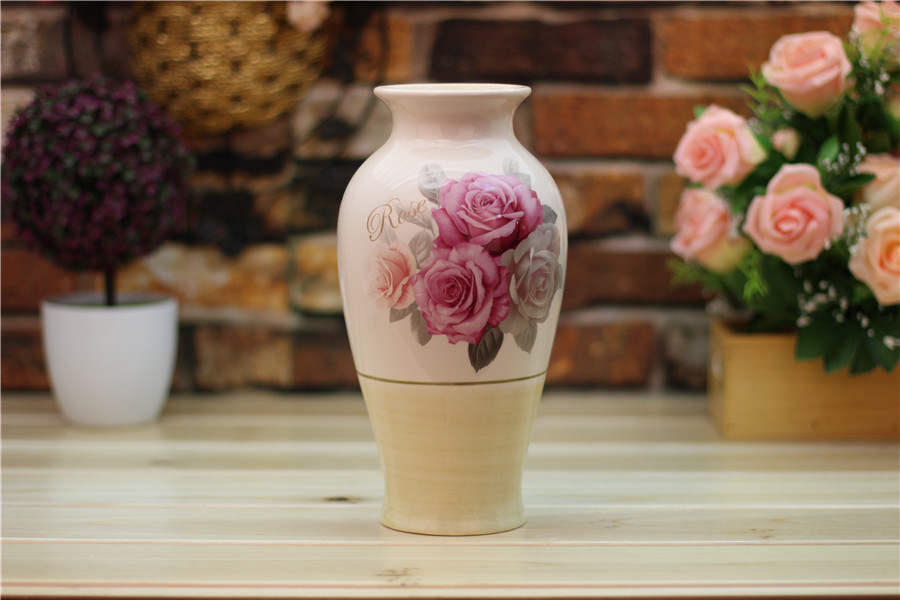 Charming Rose Large Ceramic Vases