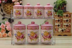 Dance Of Grace Ceramic Canisters