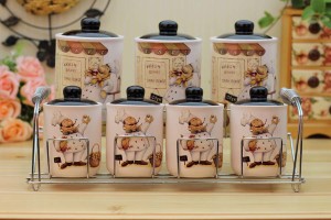 satisfied chef ceramic kitchen canisters