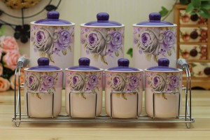 the color purple ceramic jar