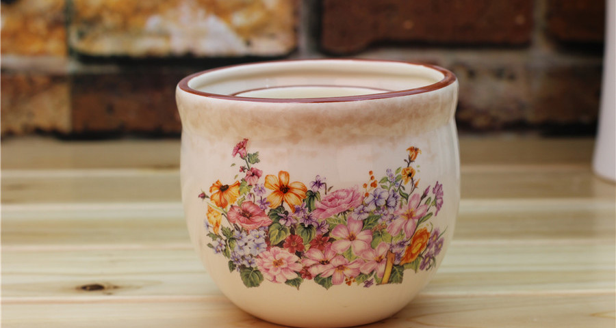 Blooming Bush Contest ceramic flower pot