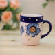 Blue Poppy Ceramic Mug