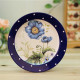 Blue Poppy Ceramic Plates