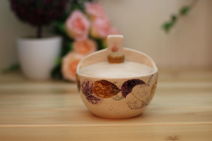 Falling Leaf ceramic kitchen storage jars