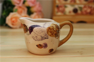 Falling Leaf ceramic milk jug