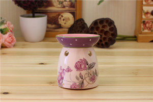 Floral Design Ceramic Oil Burner