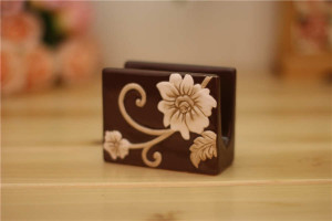 Flower Bud Ceramic napkin holder