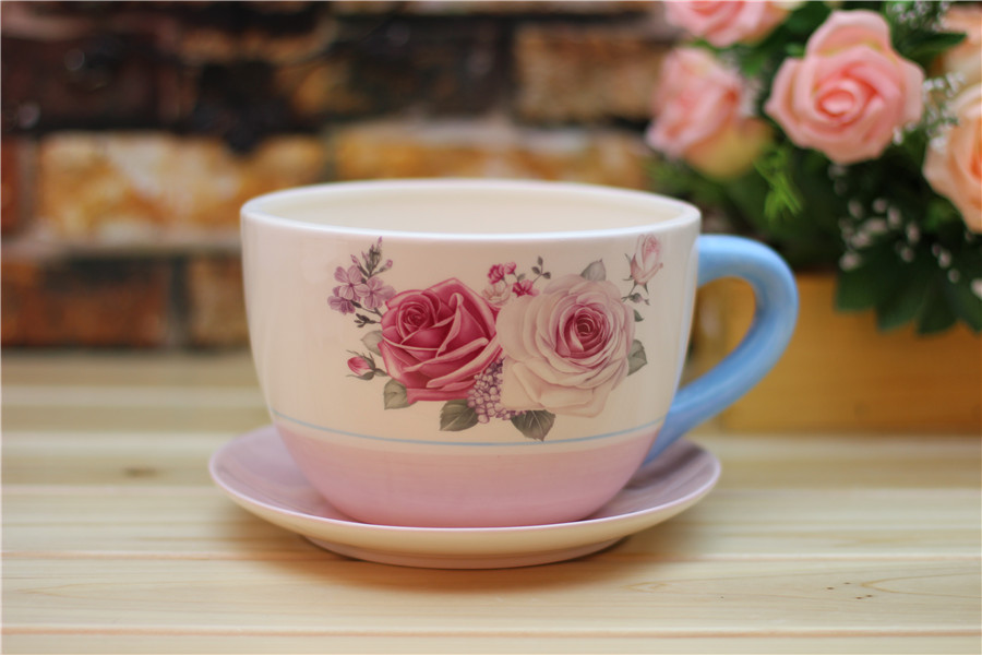Forever Rose Love Ceramic Flower Pot