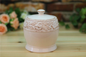 Hand Painted Ceramic Coffee Canister