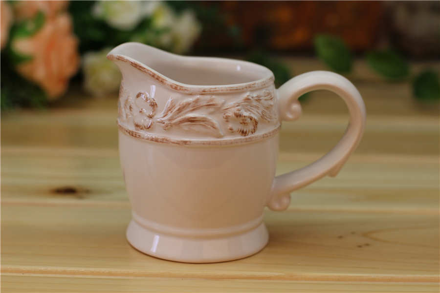 Hand Painted Ceramic Milk Jug