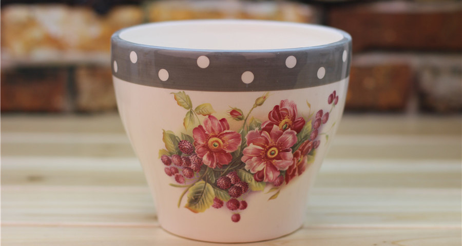 Lost In Wonderland Ceramic Flower Pot