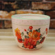 Red Poppy Flower Colorful Ceramic Flower Pot