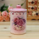 Romantic Rose ceramic cookie jars