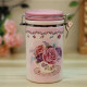 Romantic Rose ceramic jars with lids