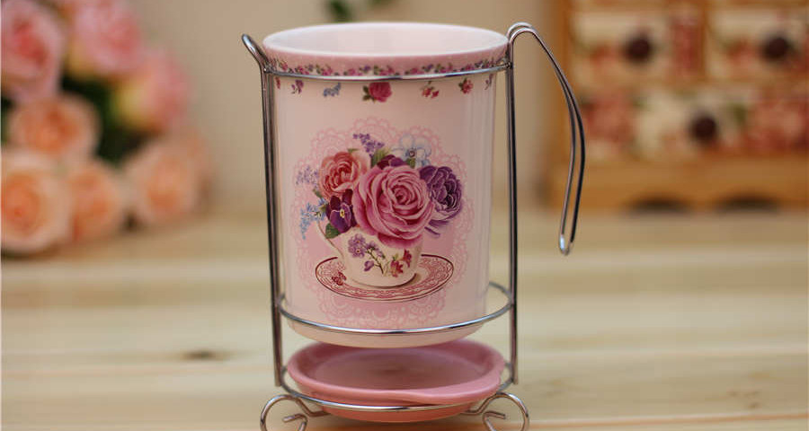 Romantic Rose ceramic storage containers