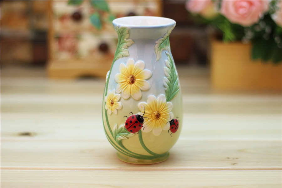 Smelling The Fragrance Decorative Ceramic Vases