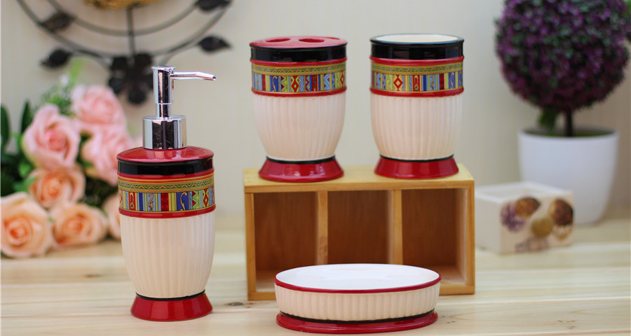 The Chosen European Style Ceramic Bathroom Accessories Sets