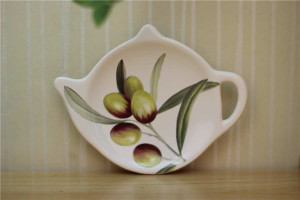 ceramic tea bag plate